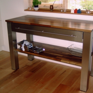 Keuken RVS tafel 
