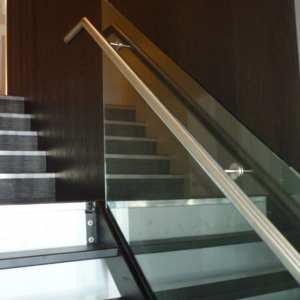 Trapleuning RVS trapleuning met glas